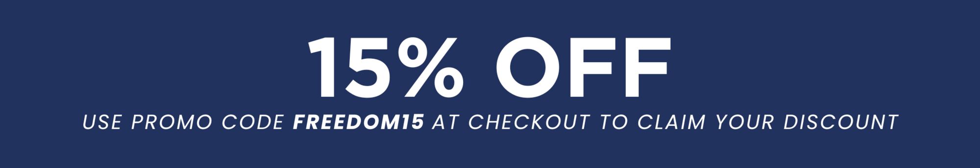 15% OFF Discount