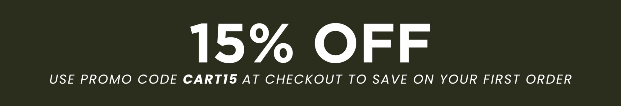 15% OFF Discount